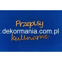 Przepisy kulinarne  wys. 2,5cm    , cz: Segoe  SKLEJKA #3mm